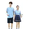 Conjunto de Uniforme para Clase de Graduación de Verano Camiseta para Evento Deportivo Manga Corta Uniforme para Estudiante de Secundaria Fábrica de Ropa para Grupo