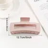 Golais Joias Quadrado Transfronteiriço Presilha Mordedor Fosca Simples Grampo de Cabelo Volume Grande Acessórios de Cabelo Versáteis para Mulheres