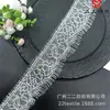 Borda de renda para cílios de 5CM do fabricante, acessórios de renda para lingerie, vestidos de casa e roupas, renda com fio ondulado