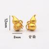 Ping An Joy Colgante de Oro Arena Colgante Pulsera DIY Accesorios de Pulsera Gufa Oro Marca Xiaofu Accesorios de Cuentas de Campana