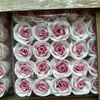 Flor de jabón de rosa Material de embalaje para regalo del Día de San Valentín Flor de jabón hecha a mano DIY sin base Cabeza de flor de jabón Venta al por mayor