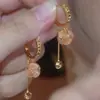 Novedad Pendientes Ojo de Gato Versátiles de Gama Alta Diseño de Nicho Novedad Pendientes de Borla Elegantes de Lujo Estilo Extranjero