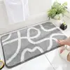 Alfombra de Raya Transfronteriza Imitación Cachemir Sala de Estar Decorativa Fácil de Cuidar Felpudo Dormitorio Manta al Pie de la Cama Entrada Felpudo Suave
