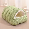 Cama Cálida para Gatos Mascotas, Escondite Cerrado para Gatos, Cama para Gatos y Perros, Recinto Grueso Cálido para Mascotas, Cama de Algodón, En Stock