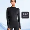 Roupas de Yoga Lulu Esportes ao Ar Livre Proteção Solar Manga Longa Emagrecedor Corrida Fitness Roupa Esportiva Secagem Rápida Roupa Fitness para Mulheres
