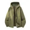 Producto principal Otoño/Invierno 2026: Nueva chaqueta softshell con capucha para hombre, de calidad jacquard, para exteriores, moderna y a la moda