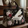 2026 Sitio Independiente Transfronterizo Amazon Bolso Tote Acolchado Nuevo Estampado Digital Bolso de Algodón Casual para Viajero
