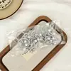 Elástico de Cabelo Prata com Laço Infantil Faixa de Cabelo Anel de Polegar com Pérola Corda para Trança de Cabelo de Menina Doce e Descolada Corda para Cabelo de Bebê
