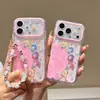 Chica de la Tierra con Brillo es adecuada para funda de teléfono iPhone 18, linda Apple 17 Pro Max, 16 con cadena para colgar, 15 funda rígida