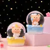 Muñeca Oso de Baño de Burbujas, Adorno de Bola de Cristal Luminosa, Bola de Agua de Copo de Nieve, Regalo Creativo para Estudiantes, Juguete, Pequeño Regalo