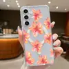Adecuado para Samsung S26ULTRA funda de teléfono magnética, flor de hibisco rosa dos en uno, S25 simple, cubierta protectora transparente para S24
