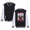 Comércio exterior cross-border hot search JOJO's maravilhosa série de aventura japonês anime estampa anime com capuz zíper uniforme de beisebol suéter uniforme