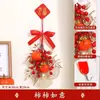 Alegría de Inauguración: Adorno de Caqui para la Buena Suerte, Decoración Colgante de Fruta Roja para la Entrada de una Casa Nueva, Adorno Colgante de Fruta de la Fortuna Simulada para Arreglo de Ambiente y Decoración