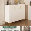 Gabinete para zapatos de entrada estilo crema Mesa consola para recibidor del hogar Gabinete de almacenamiento para sala de estar Pasillo interior y exterior Estante para zapatos para pasillo