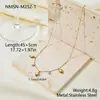 Conjunto de Colar e Pulseira Nimai Cross-Border Novo em Aço Inoxidável com Pingente de Gota de Zircônia Estilo Nicho de Luxo Leve Joias de Alta Qualidade Atacado