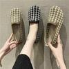 Zapatos de madre explosiones un pedal transpirables casuales para mujer cómodo resistente al desgaste moda zapatos de tela transpirable suela suave una generación de pelo