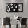 Liga de Alumínio Caixa de Medidor Elétrico Pintura Decorativa Preto e Branco Nova Borboleta Tampa da Caixa de Distribuição Tampa Tampa Pintura da Caixa Elétrica Caixa Pintura para Pendurar na Sala de Estar