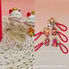 Urso de Ouro Puro 999 Flor Presente Pingente de Ouro, Série Cavalo Pequeno Deus da Riqueza Cordão, Item Quente de Transmissão Ao Vivo do Tiktok
