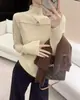Suéter de punto de terciopelo Andi para mujer, nuevo estilo otoño e invierno, versátil, calado, adelgazante, de alta gama, elegante, top suéter base para capa interior