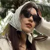 Novos Óculos de Gatinho Retro High-End Estilo Doce e Cool para Meninas Mostrando o Rosto Proteção Solar e UV Pequenos Óculos de Sol para Viagens de Mulheres