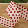 Cinta de lunares de dos colores para celebridades de Internet, accesorios para el cabello, material hecho a mano, adorno para ropa, sombrero, zapato, flor, cinturón de lunares con impresión de color en contraste de doble cara