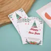 Cartão de Bênção Temático Popular de Natal Transfronteiriço Feliz Ano Novo Elemento de Natal Cartão para Embalagem de Joias em Estoque