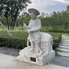 Suministro de fábrica Figura de granito Tallado en piedra Campus Plaza Escultura de celebridad Veinticuatro antiguos Retratos de piedad filial Tallados en piedra