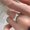 Anillo de Plata de Ley 925 Simple Dulce Fresco Industria Pesada Flor Otoño e Invierno Nuevo Estilo para Mujer Ins Sentido Avanzado Anillo Abierto