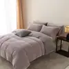 Conjunto de Cuatro Piezas de Forro Polar para Bebé de Alto Gramaje Clase A Estilo Minimalista Color Sólido Bicolor Dormir Desnudo Antiestático Forro Polar para Bebé Conjunto Cálido