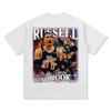 Suministro de Comercio Exterior Camisetas para Hombre, Camisetas con Estampados, Estilo Gótico Harajuku, Ropa de Calle Cruzada para Mujer de Manga Corta, Ropa de Baloncesto de Manga Larga
