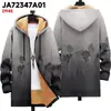 Chaqueta de Nuevo Estilo Transfronteriza con Patrones Multicolor, 32 Elementos, Cremallera, Cárdigan con Capucha, Abrigo de Algodón Polar Engrosado de Invierno con Forro Amarillo