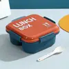 Conjunto de Marmita e Copo de Água de PP Grau Alimentício, Marmita Selada para Estudantes, Marmita para Micro-ondas para Trabalhadores de Escritório, com Talheres