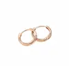 Aretes redondos de circonita chapados en oro real de 18 quilates, aretes elegantes vintage exquisitos de alta gama, aretes de moda de nicho para mujer