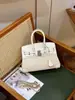Bolso Platinum de Bloques de Color de Alta Gama para Mujer, Nuevo Bolso de Mano Trendy para Viajar 2026, Bolso Tote de Lona y Cuero de Gran Capacidad