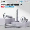 Tornillos autorroscantes de cabeza plana y Phillips endurecidos, tornillos autorroscantes de acero al carbono TA, tornillos autorroscantes de cabeza plana endurecidos con recubrimiento de zinc blanco