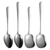 Juego de Cubiertos de Acero Inoxidable 304 Cantina Hotel Buffet Olla Caliente Cuchara Grande de Servir para Uso Público Cuchara de Mesa para el Hogar