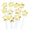 Oferta especial 50 bolo cartão espelho estrela de cinco pontas coroa de amor fosco amor estrela de cinco pontas sobremesa cartão de mesa