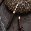 Aguja para té blanco, venta al por mayor, accesorios para juegos de té con logotipo, herramienta para hacer palanca con ladrillos de té, cuchillo de madera para té Pu'er