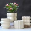 Vaso de Cerâmica Estilo Creme Vaso de Planta Doméstica Vaso de Planta em Vaso Requintado Branco Luxo Acessível Criativo Orquídea Suculenta Vaso de Planta Verde