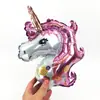 Nuevos globos de foil de mini unicornio de comercio exterior, globos de foil de cumpleaños de My Little Pony con forma de caricatura al por mayor