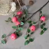 Plantas Verdes Simuladas 6 Cabeças 3 Cabeças Maçãs Grandes Enfeites para Casa Fruta da Prosperidade Fruta Artificial Decoração de Frutas Cenário Adereços de Fotografia