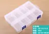 Caja de Almacenamiento de Plástico Desmontable de 8 Compartimentos con Doble Cierre para Equipo de Pesca, Herramientas de Ferretería, Piezas y Accesorios, Sellada y Portátil