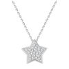 Collar de Estrella de Plata de Ley S999 para Mujer Diseño de Fútbol en Plata Sentido del Diseño Colgante de Circonita Moda de Nicho Todo Fósforo Cadena de Collar de Lujo Ligero