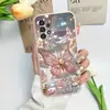 Capa Criativa para Celular Samsung S25Ultra A90 Joia Borboleta S26Plus Capa Protetora Adequada S24 Concha Macia TPU