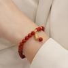 Pulsera de ágata roja del sur natural Pulsera de calabaza de jade Pulsera de cuentas vintage de estilo chino nuevo al por mayor