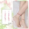 Adesivos de Tatuagem Coloridos Estilo Chinês Flor de Ameixa Borboleta para Mulheres à Prova d'Água e Duradouros Novo Estilo Chinês Flor de Pessegueiro Peixe Dourado Anel para Costas da Mão Braço Bonito
