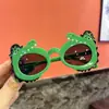 Óculos de Sol Infantis Crocodilo Desenho Animado Estilo Bebê Óculos para Sessão de Fotos para Meninos e Meninas Moda Proteção UV