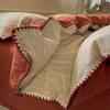 Conjunto de Cama de Algodão Puro Escovado Outono e Inverno Quatro Peças Lençóis de Cama Grossos de Algodão, Lençóis de Cama com Elástico, Capas de Edredom, Conjunto de Roupa de Cama de Três Peças