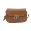 Bolsa Feminina Vintage de Nicho Estilosa para Axila 2025 Nova Bolsa de Ombro com Corrente Moda Transfronteiriça Versátil Crossbody Pequena Quadrada