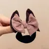 Elástico de Cabelo Infantil Color Block com Laço, Alta Elasticidade, para Meninas Pequenas, Doce e Versátil, Suave com o Cabelo, Faixa de Cabelo Estilosa